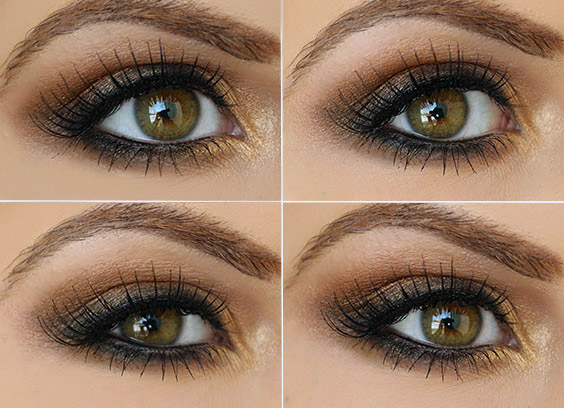 Eyes Tutorials evening makeup 11  Brown For natural Makeup tutorial
