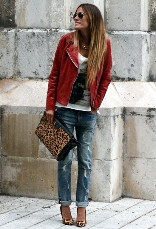 22 Brilliant Outfit Ideas with Leather Jacket - 0