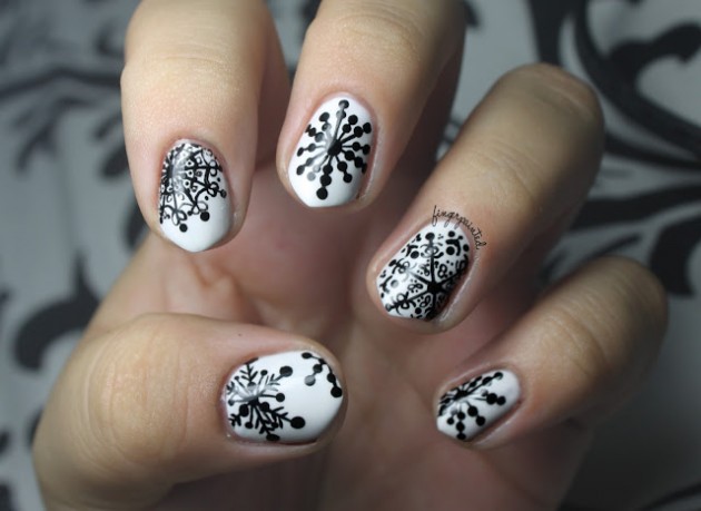 1. Snowflake Nail Art Designs for Winter - wide 6