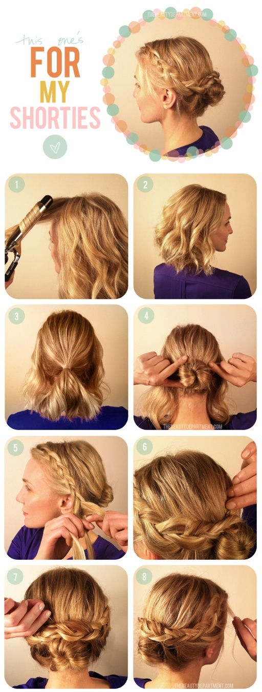 Hairstyles For Prom For Medium Length Hair With Braids