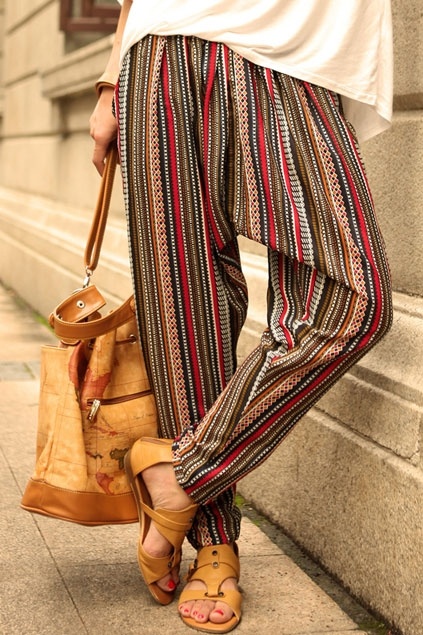 bohemian harem pants