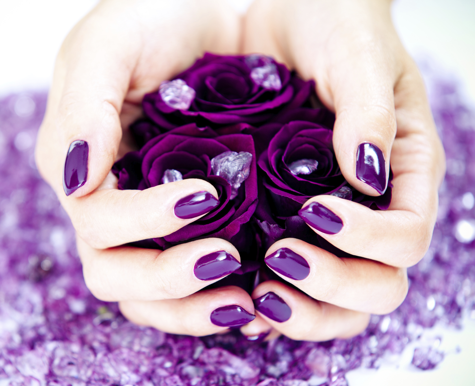 Fall Nail Trend - Dark Purple Nail Designs - fashionsy.com