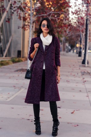 17 Chic Outfit Ideas with Colored Coats - fashionsy.com