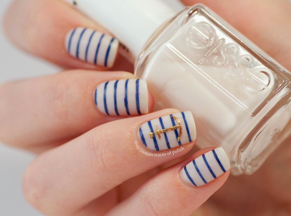 Striped Nail Art for Short Nails - wide 6