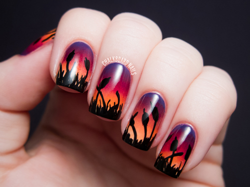 3. Sunset Ombre Nail Designs for Short Nails - wide 6