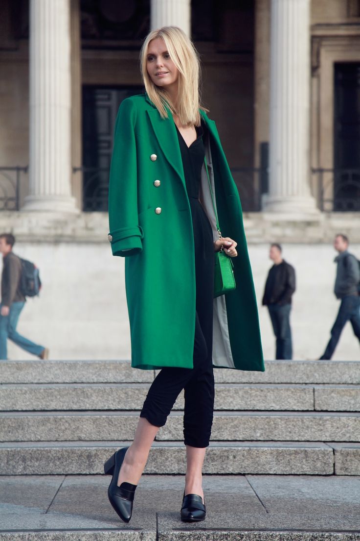 what colour jacket to wear with emerald green dress