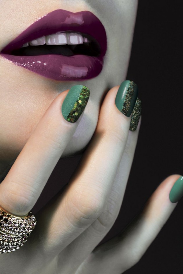 15 Emerald Green Nail Designs You Can Copy - fashionsy.com