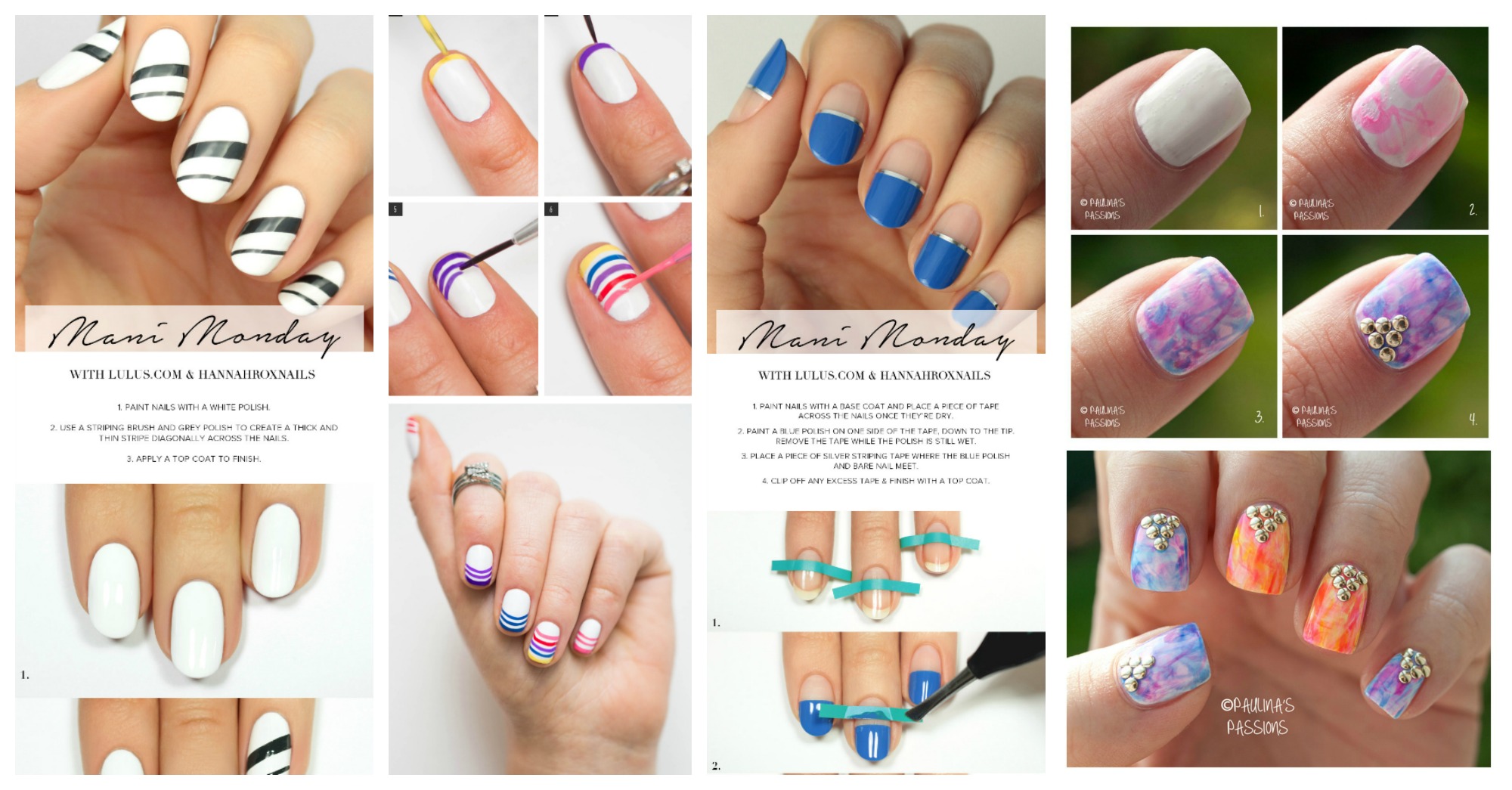 step by step nail art instructions with picture