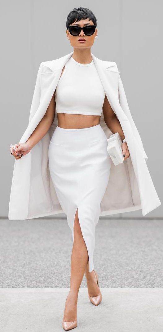 Trendy All White Outfits You Will Fall In Love With - fashionsy.com