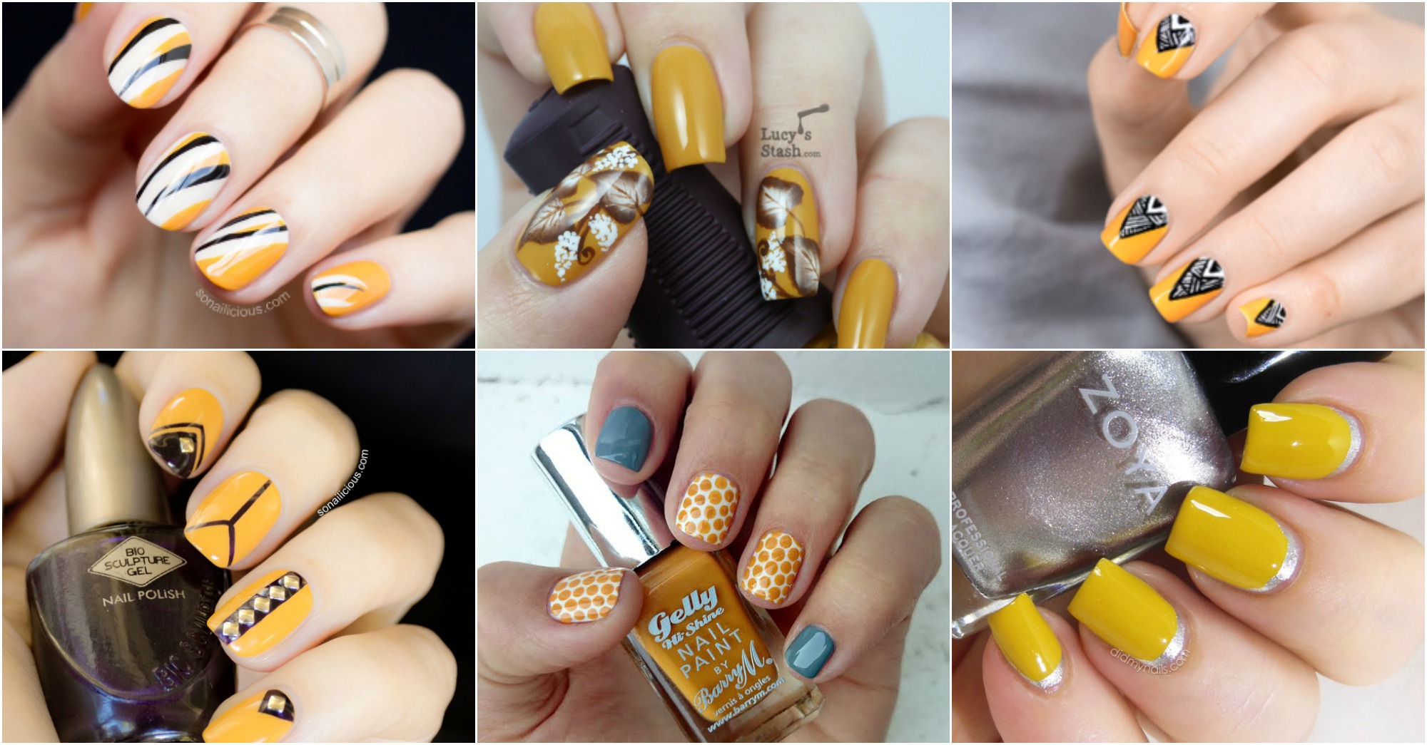 15 Lovely Mustard Nail Designs You Will Love To Copy - fashionsy.com