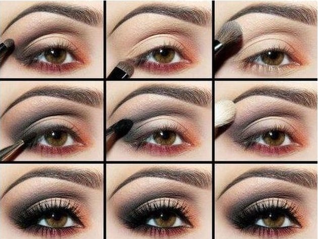 evening eye makeup for brown eyes