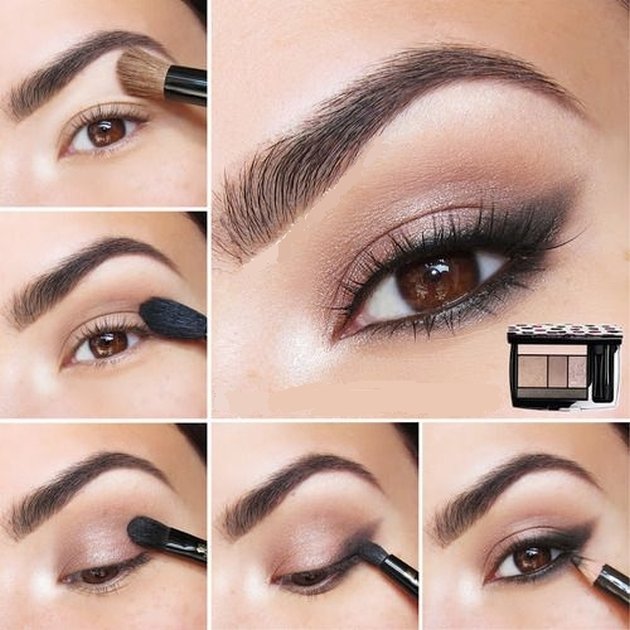 easy eye makeup for brown eyes step by step