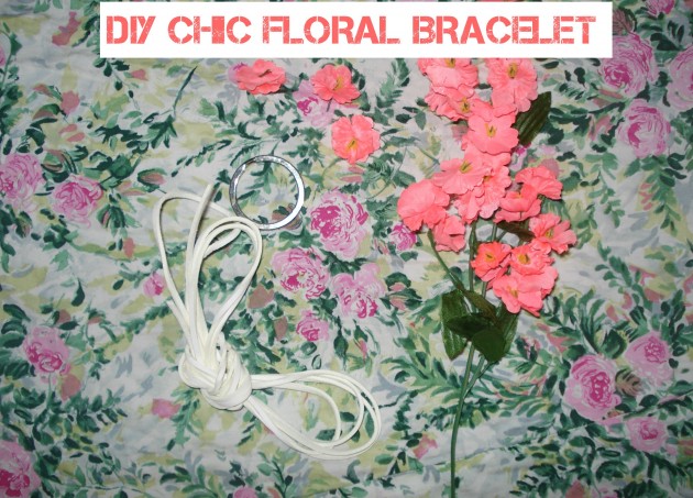 DIY Chic Floral Bracelet