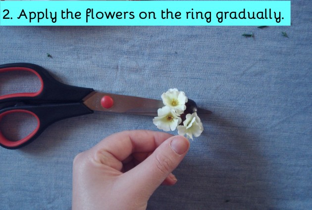 DIY Romantic Floral Ring