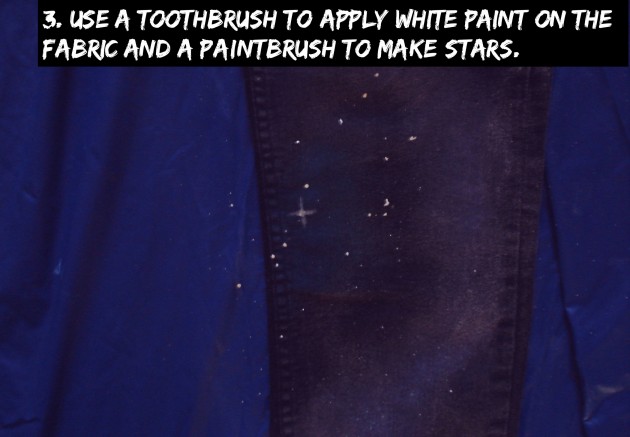 DIY Galaxy Print Jeans