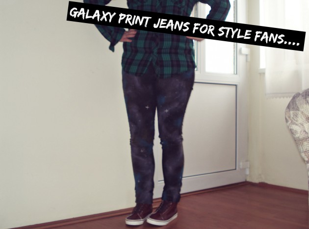 DIY Galaxy Print Jeans