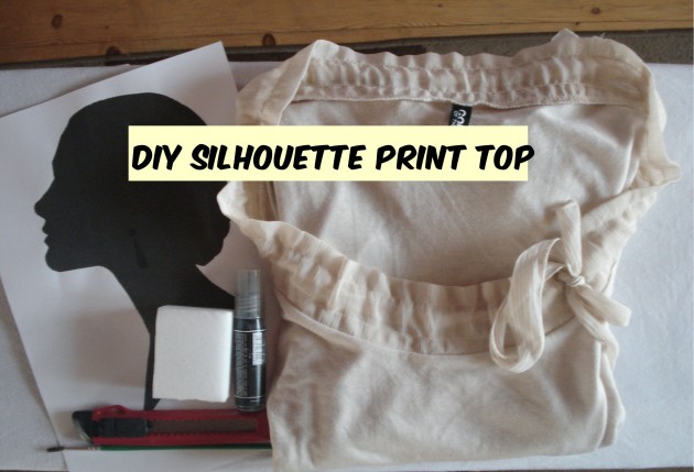 DIY Silhouette Print Top