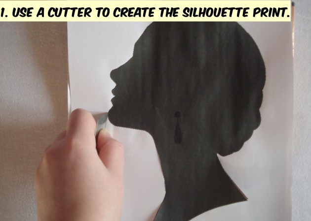 DIY Silhouette Print Top