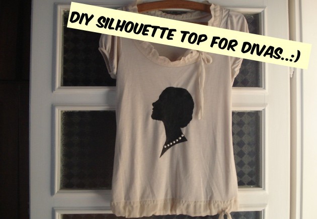 DIY Silhouette Print Top