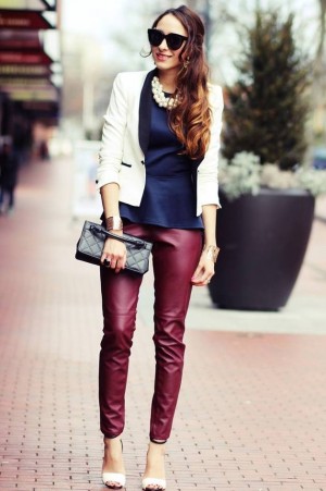 20 Street Styles With Leather Pants - fashionsy.com