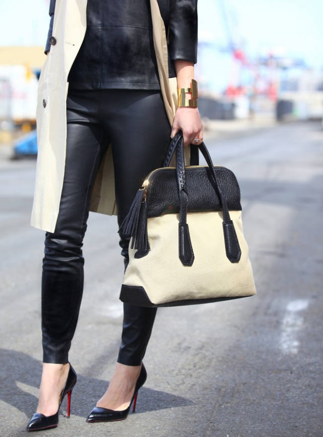 20 Street Styles With Leather Pants