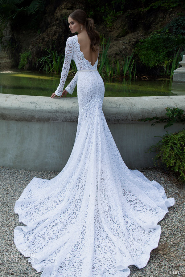 Berta Bridal Winter 2014 - Long Sleeve Wedding Dresses - fashionsy.com