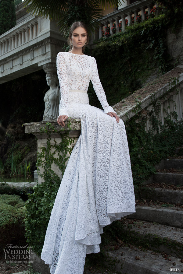 Berta Bridal Winter 2014   Long Sleeve Wedding Dresses