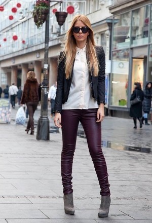 20 Street Styles With Leather Pants - fashionsy.com