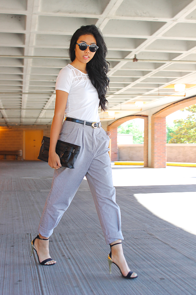 Outfit Ideas With High Waisted Pants - fashionsy.com