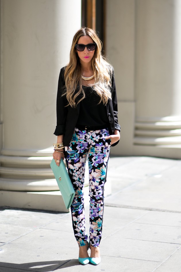 16 Trendy Outfit Ideas With Floral Pants
