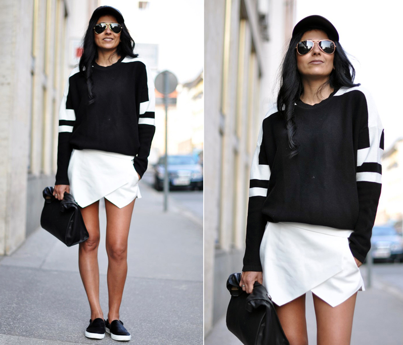 Street Style Outfit Ideas With A Skort 