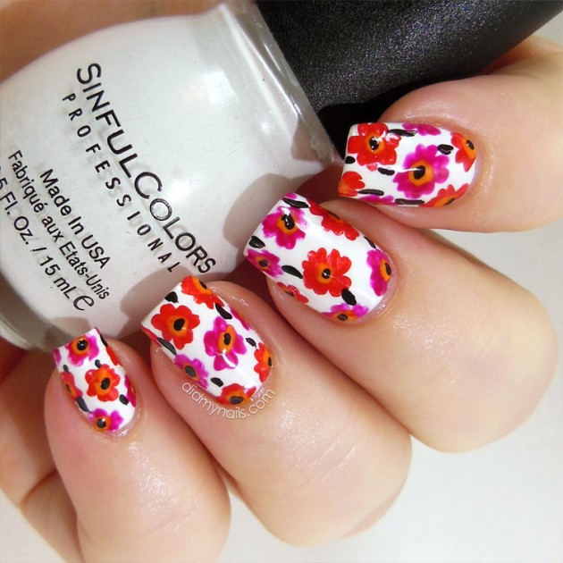 Flower Nail Designs Perfect For Spring and Summer Time