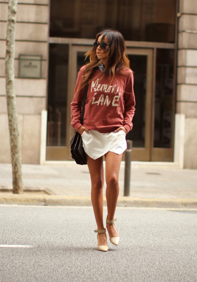 Street Style Outfit Ideas With A Skort