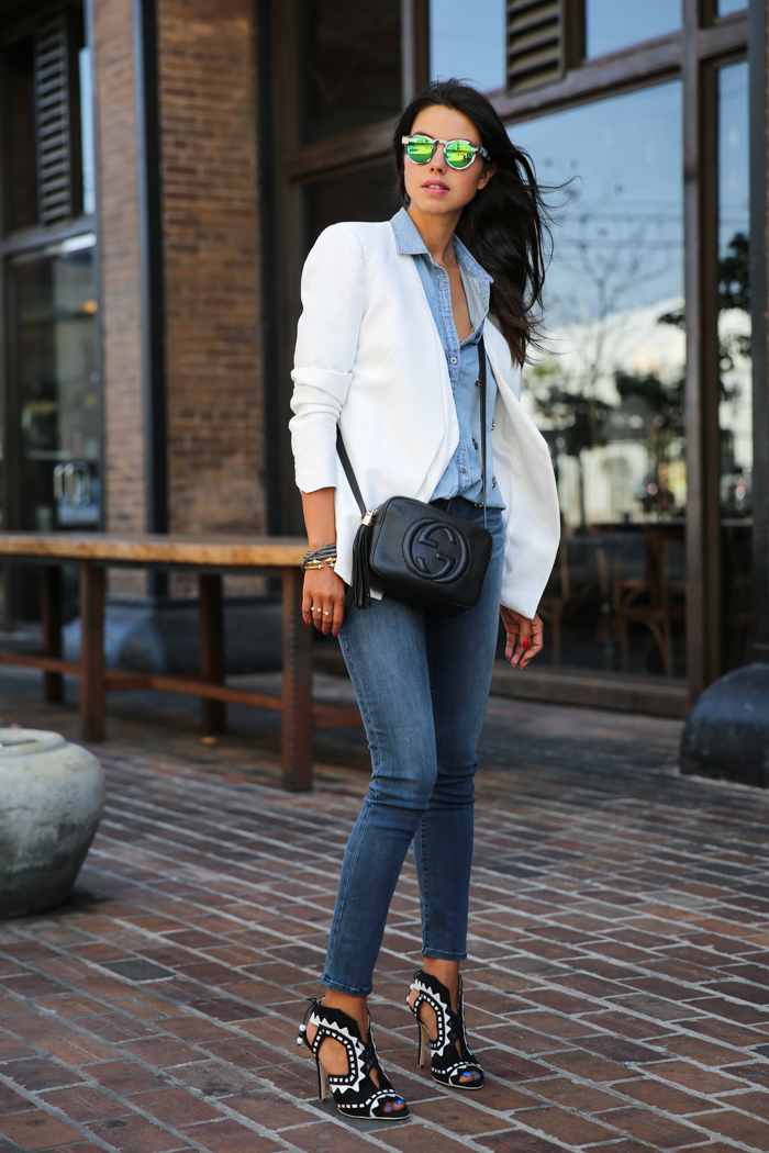 18 Street Style Outfit Ideas With Denim Shirt - fashionsy.com