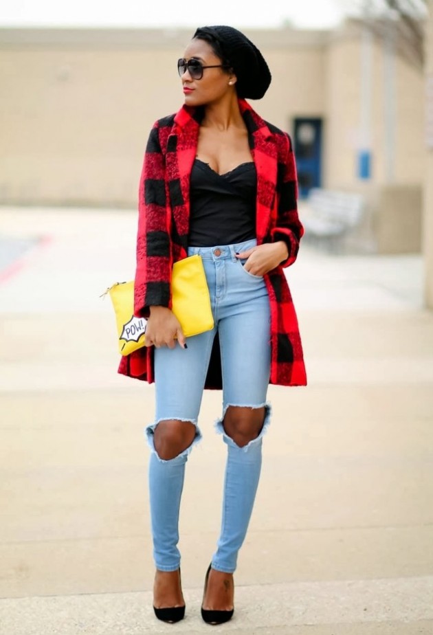 Trendy Outfit Combinations With Distressed Jeans