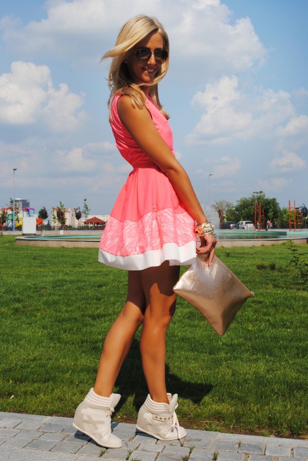 Little Pink Dress - How To Wear It - fashionsy.com