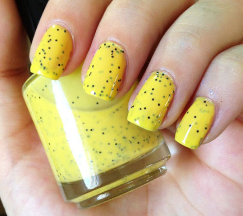 Yellow Nail Designs For Sunny Days