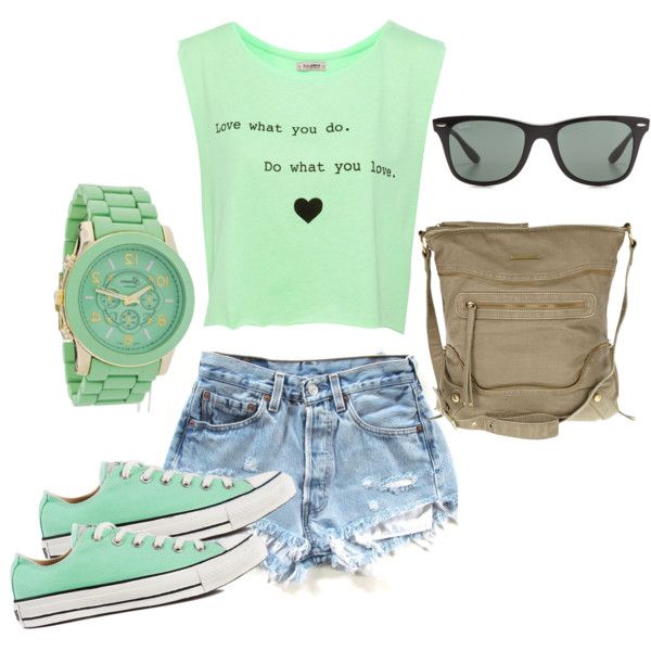 15 Polyvore Combinations With Shorts For The Summer Days - fashionsy.com