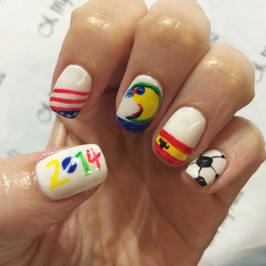 FIFA World Cup 2014 Nail Designs