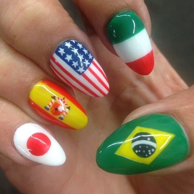 FIFA World Cup 2014 Nail Designs - fashionsy.com