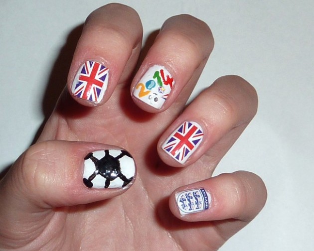 FIFA World Cup 2014 Nail Designs