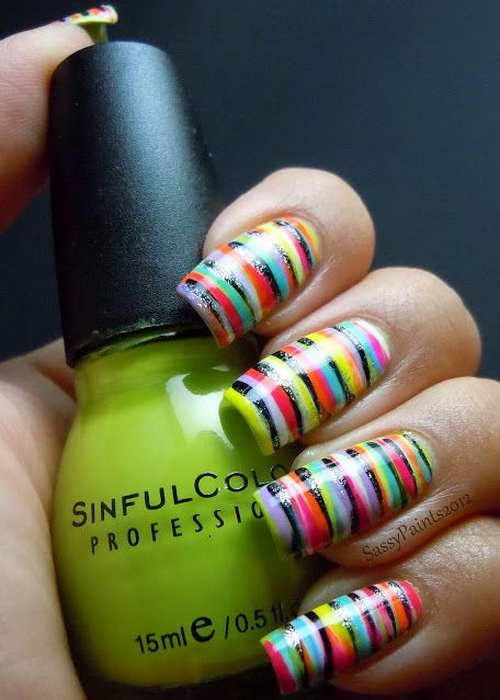 Fun Multicolored Nail Designs For The Summer