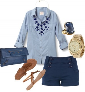 15 Polyvore Combinations With Shorts For The Summer Days - fashionsy.com