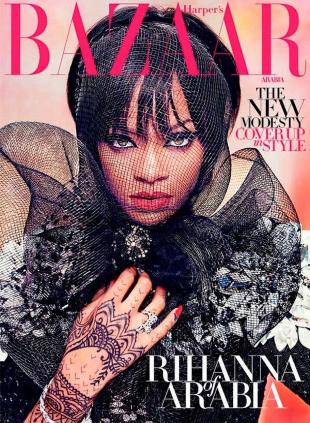 Rihanna Covers The Lattest Issue Of Harpers Bazaar Arabia