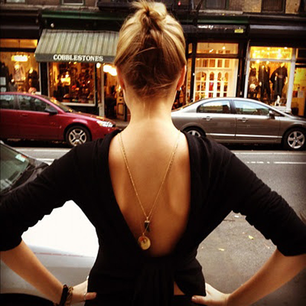 Fashion Trend   Back Necklace
