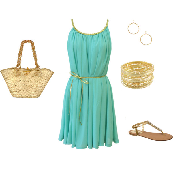 Polyvore Combinations Enriched With Straw Bags