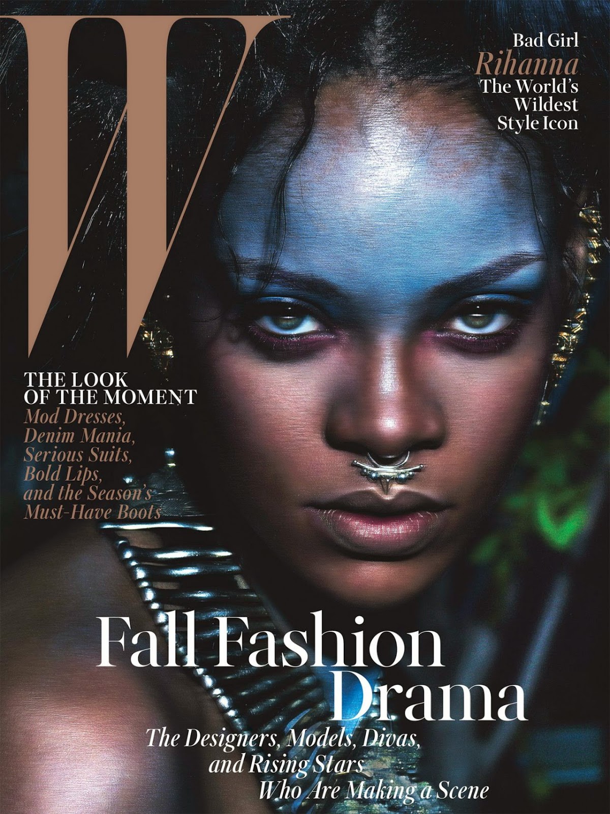 Rihanna Covers the September 2014 issue of W Magazine