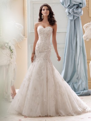 David Tutera for Mon Cheri Spring 2015 Collection - fashionsy.com