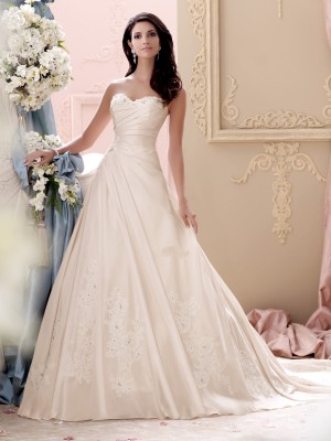 David Tutera for Mon Cheri Spring 2015 Collection - fashionsy.com