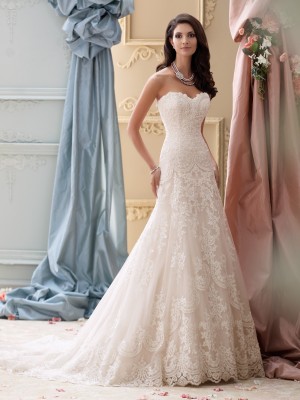 David Tutera for Mon Cheri Spring 2015 Collection - fashionsy.com